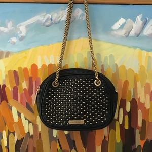 Rebecca Minkoff Black Grommetted Crossbody Bag